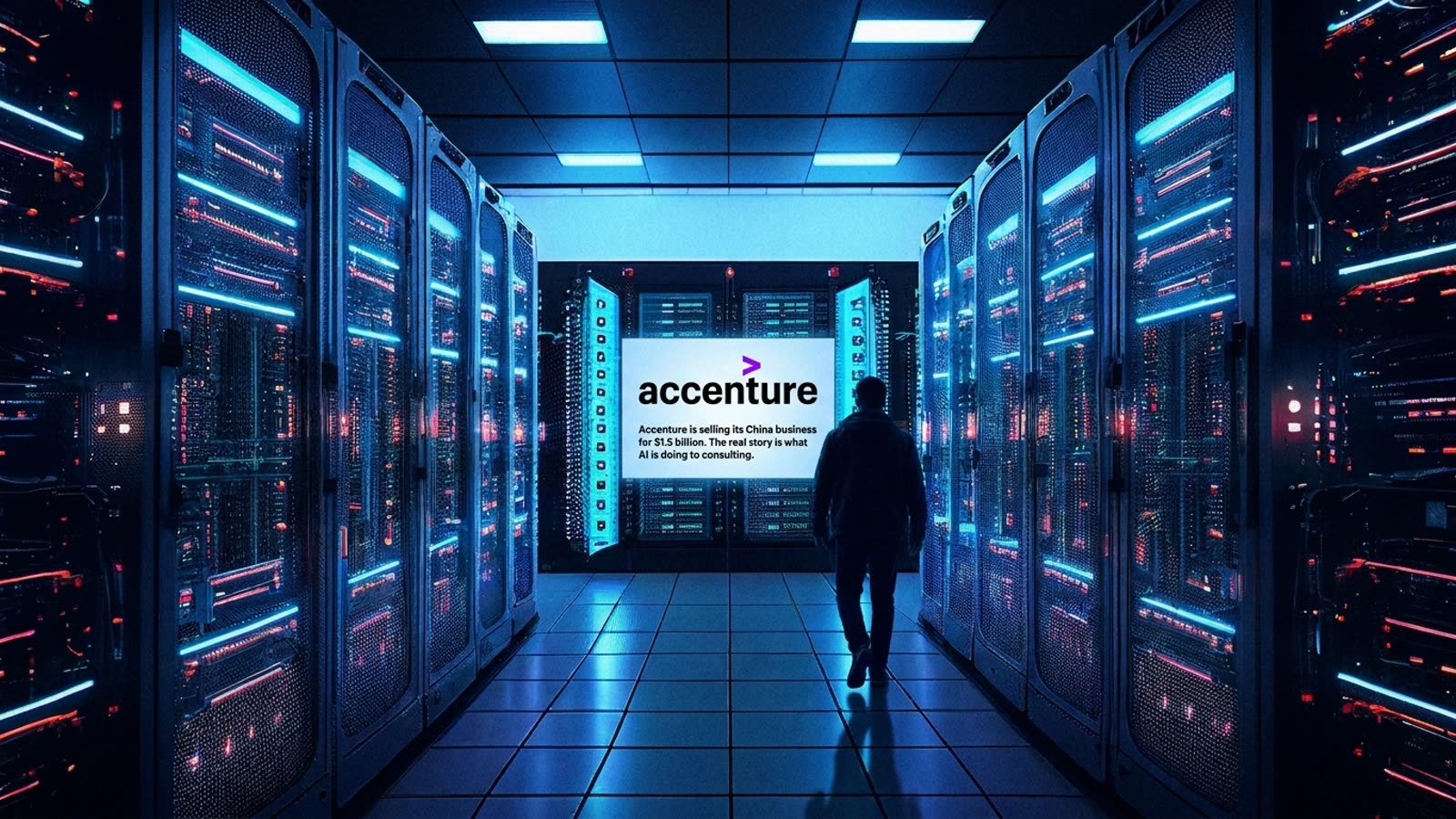 Accenture is selling its China business for $1.5 billion. The real story is what AI is doing to consulting.