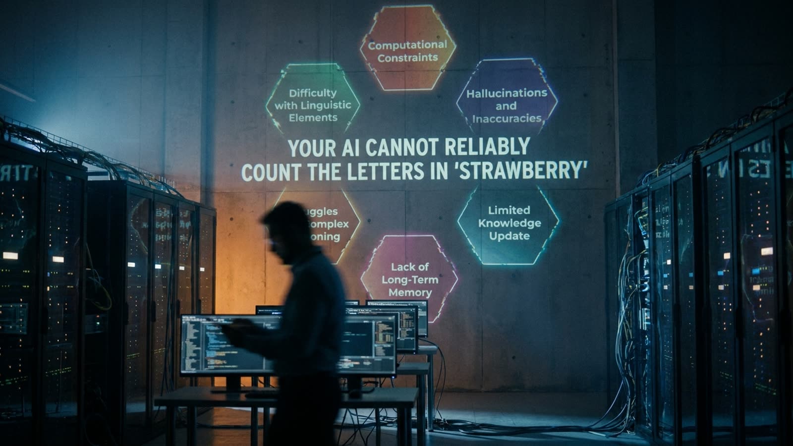 Your AI cannot reliably count the letters in 'strawberry.' This tells you everything about how it actually thinks.