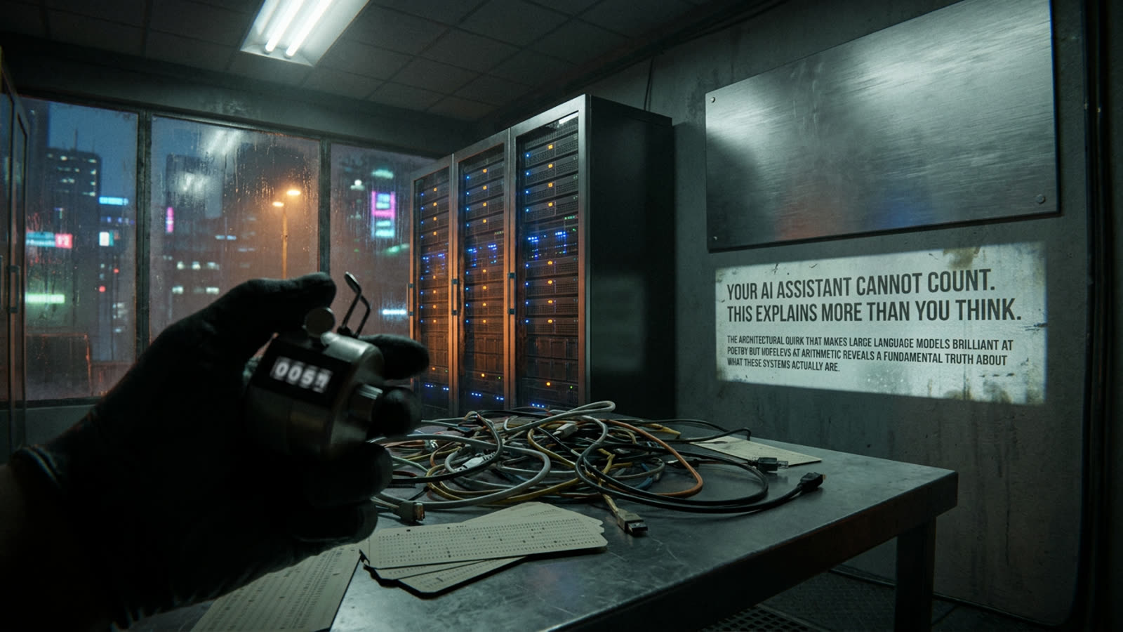 Your AI assistant cannot count. This explains more than you think.