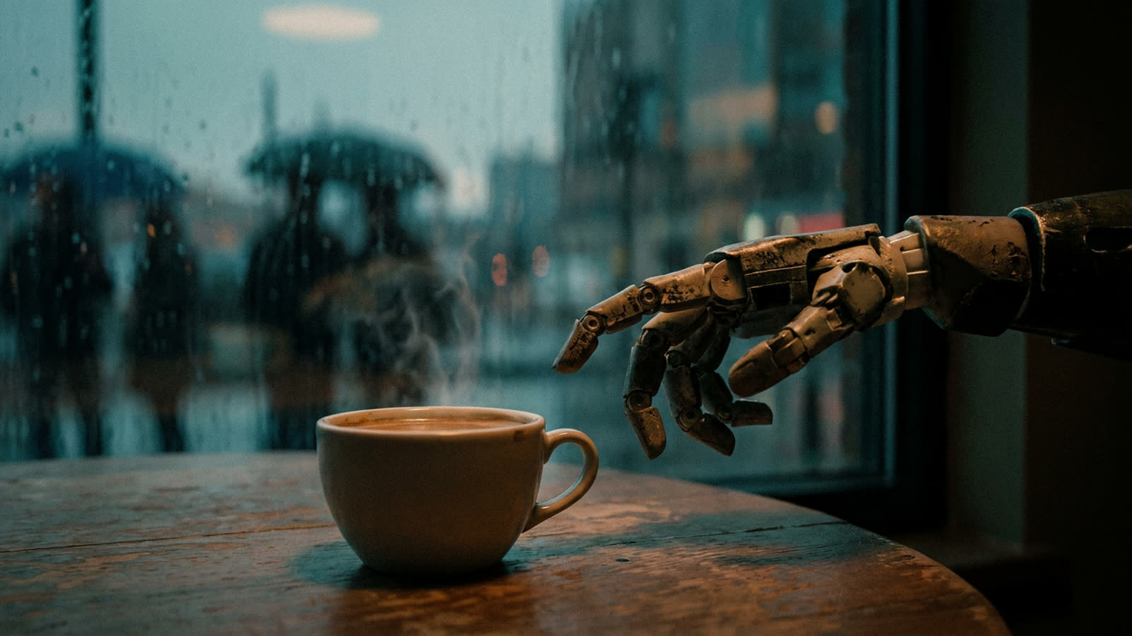 Your AI cannot smell the coffee. That matters more than you think.