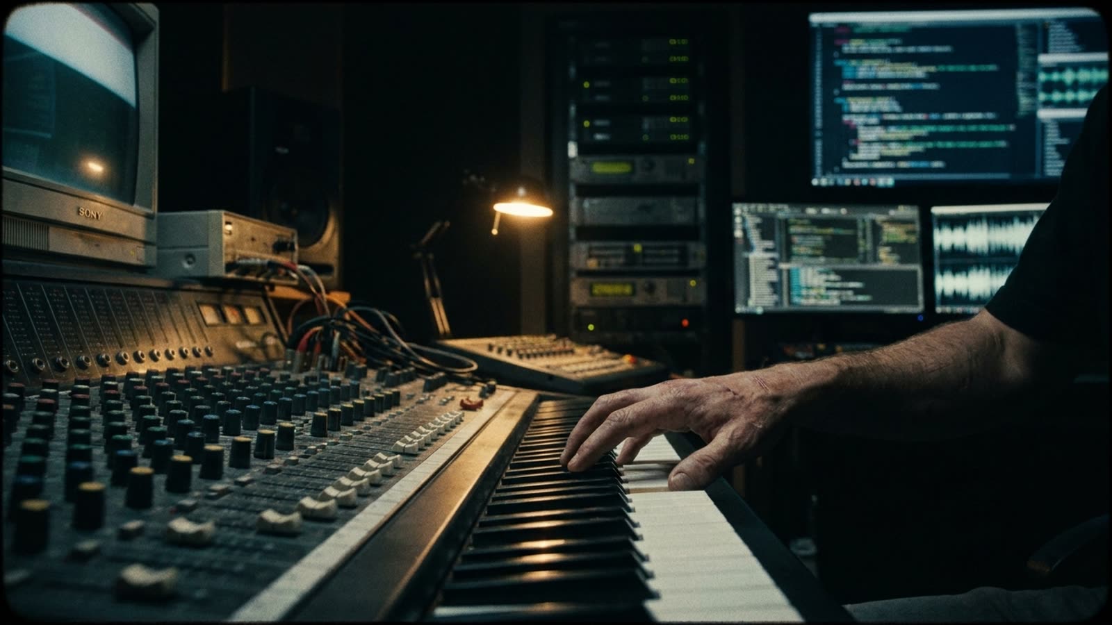 The producer's new partner has no ears. That might be the point.