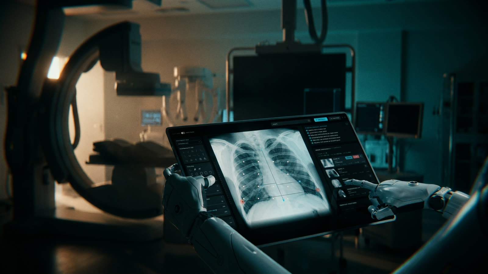 The radiologist's new colleague reads X-rays faster. It still needs a human to tell patients what they mean.
