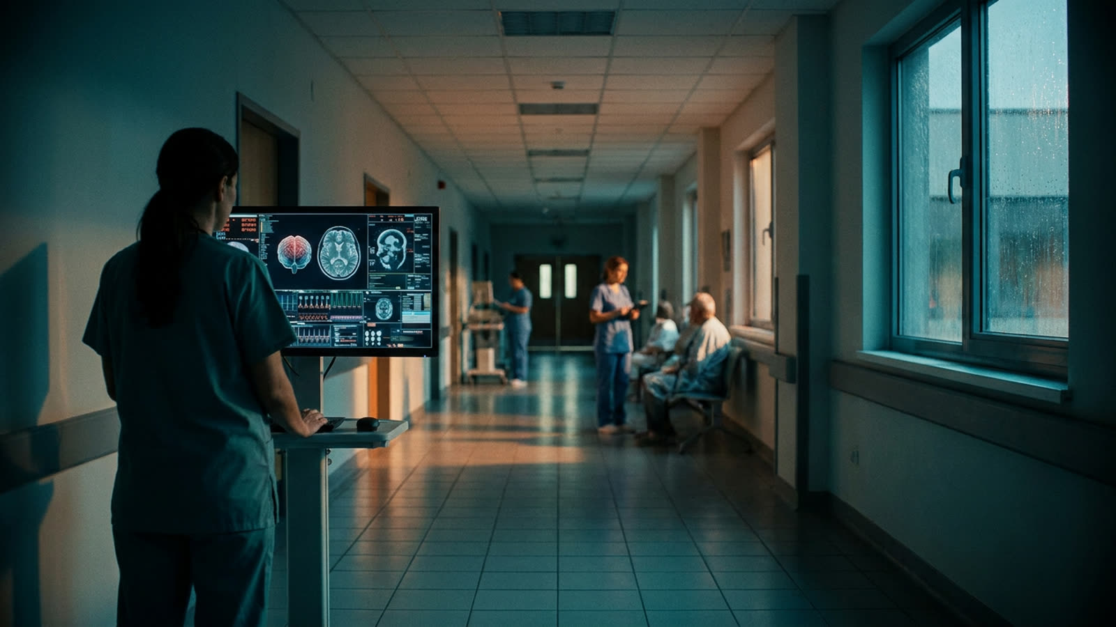 The radiologist who trained for a decade now shares her screen with software that trained for a weekend. She's surprisingly fine with it.