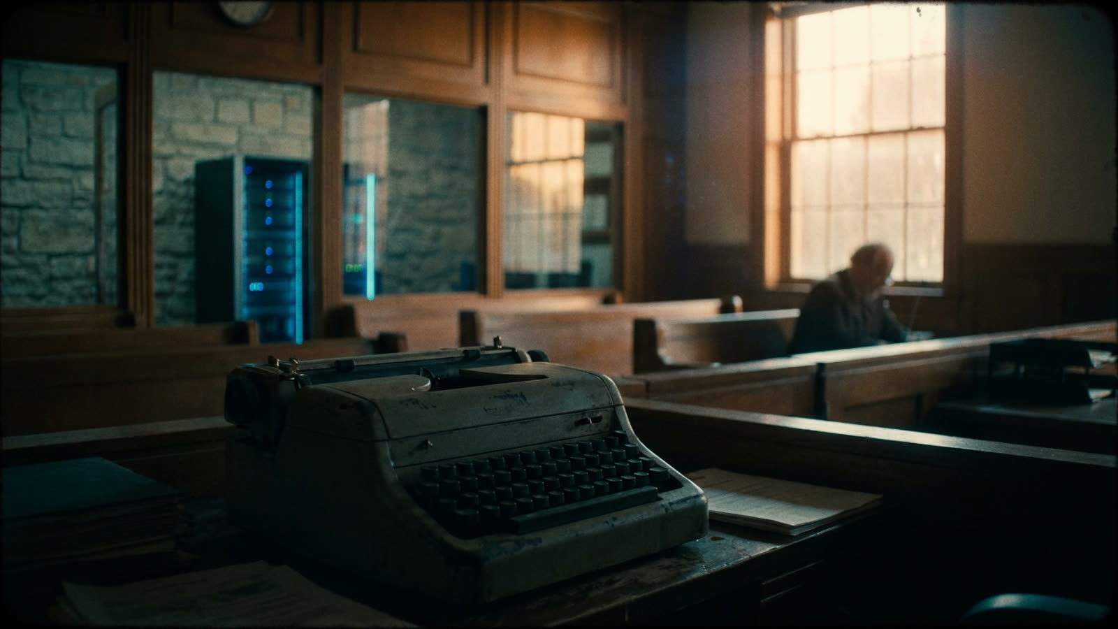 The stenographer's fingers are slowing down. Artificial intelligence is learning to listen faster.