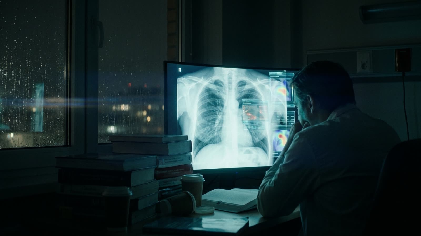 The radiologist is not being replaced. She is being rewritten.