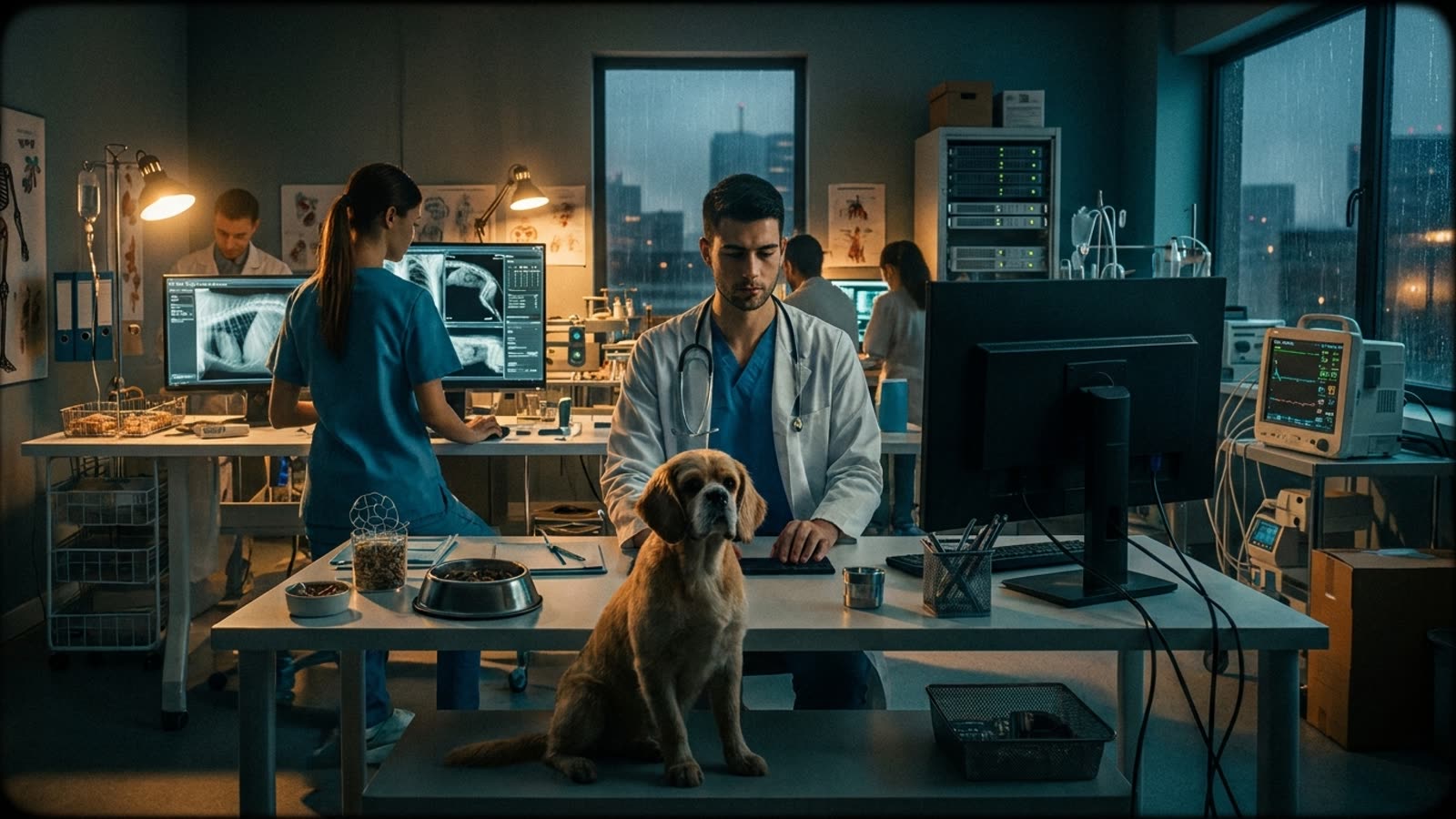Your dog's doctor is learning to read X-rays from a machine. Veterinary medicine is AI's quiet proving ground.