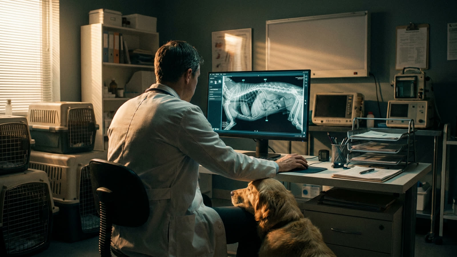 Your dog's X-ray is being read by an algorithm. The vet is surprisingly fine with that.