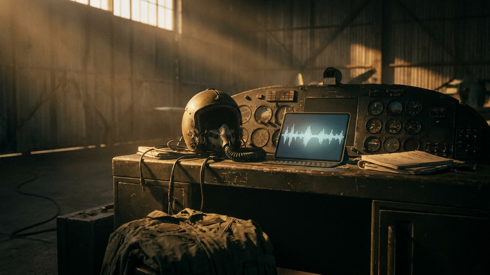 The dead are speaking again. AI voice cloning is bringing fallen pilots back to the cockpit.