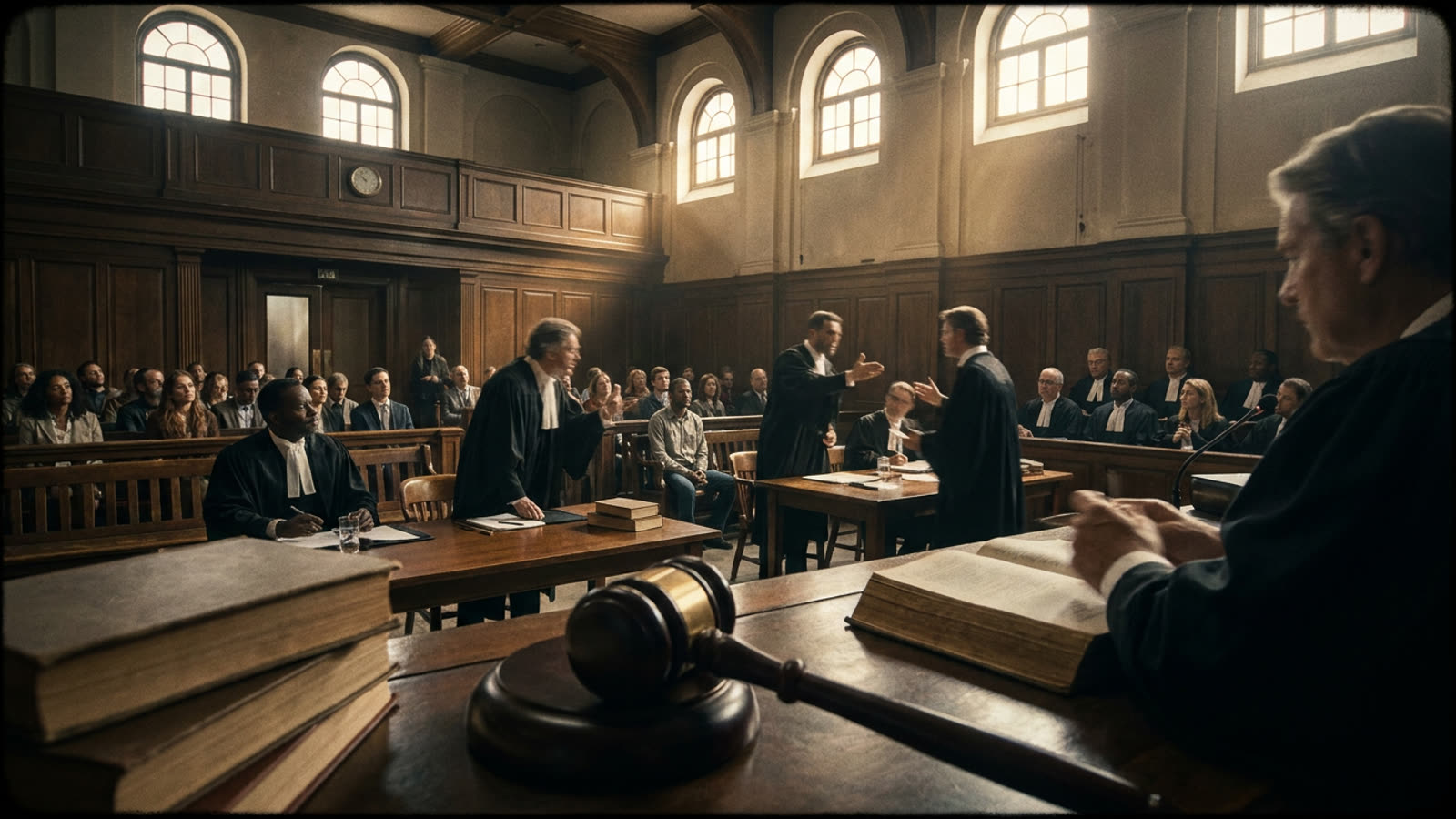 The lawyer's brief is now written by machine. The courtroom itself remains stubbornly human.