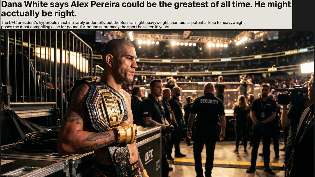 Dana White says Alex Pereira could be the greatest of all time. He might actually be right.