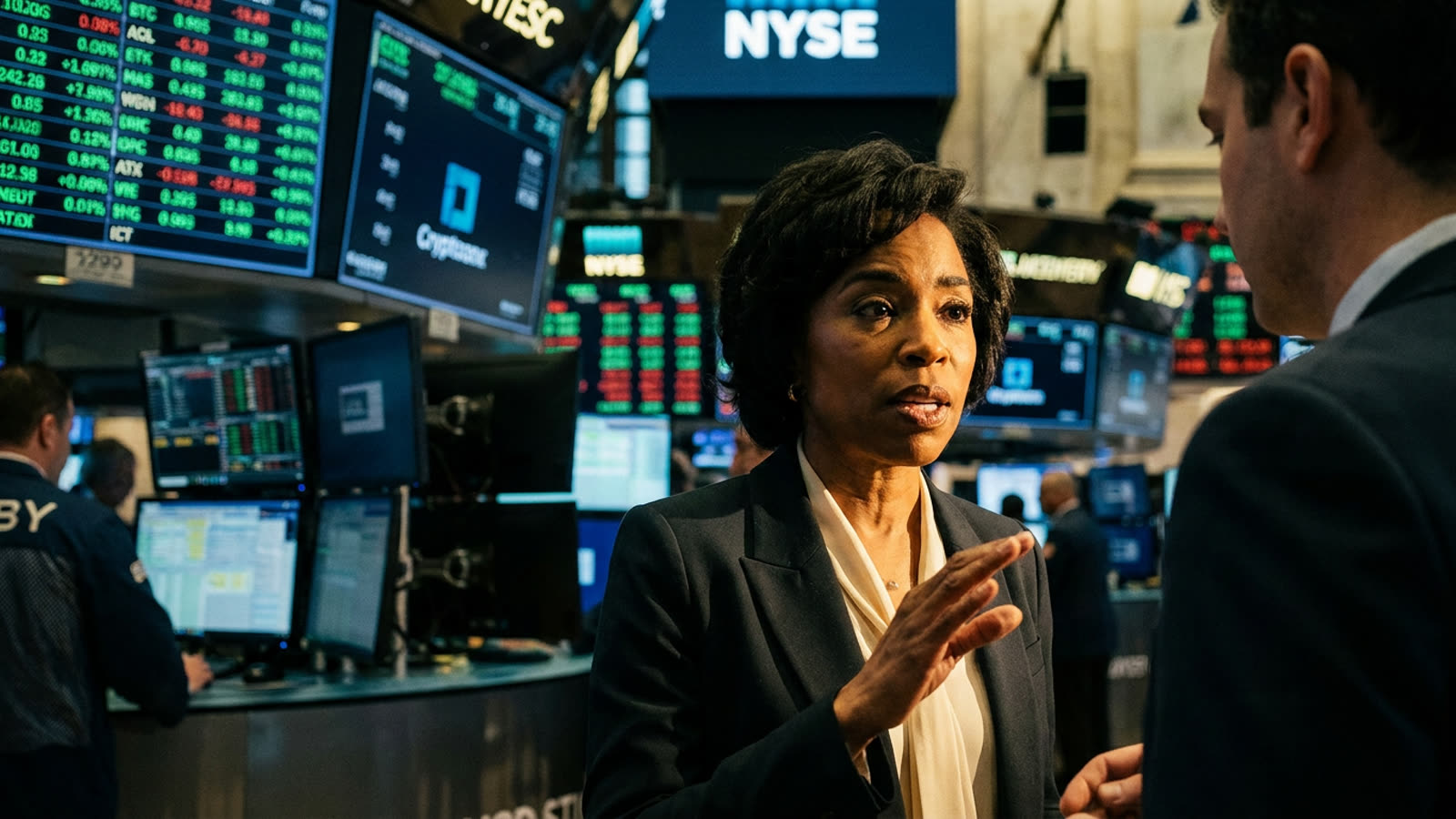 Angela Alsobrooks draws a line on crypto legislation. The freshman senator is betting her political future on it.