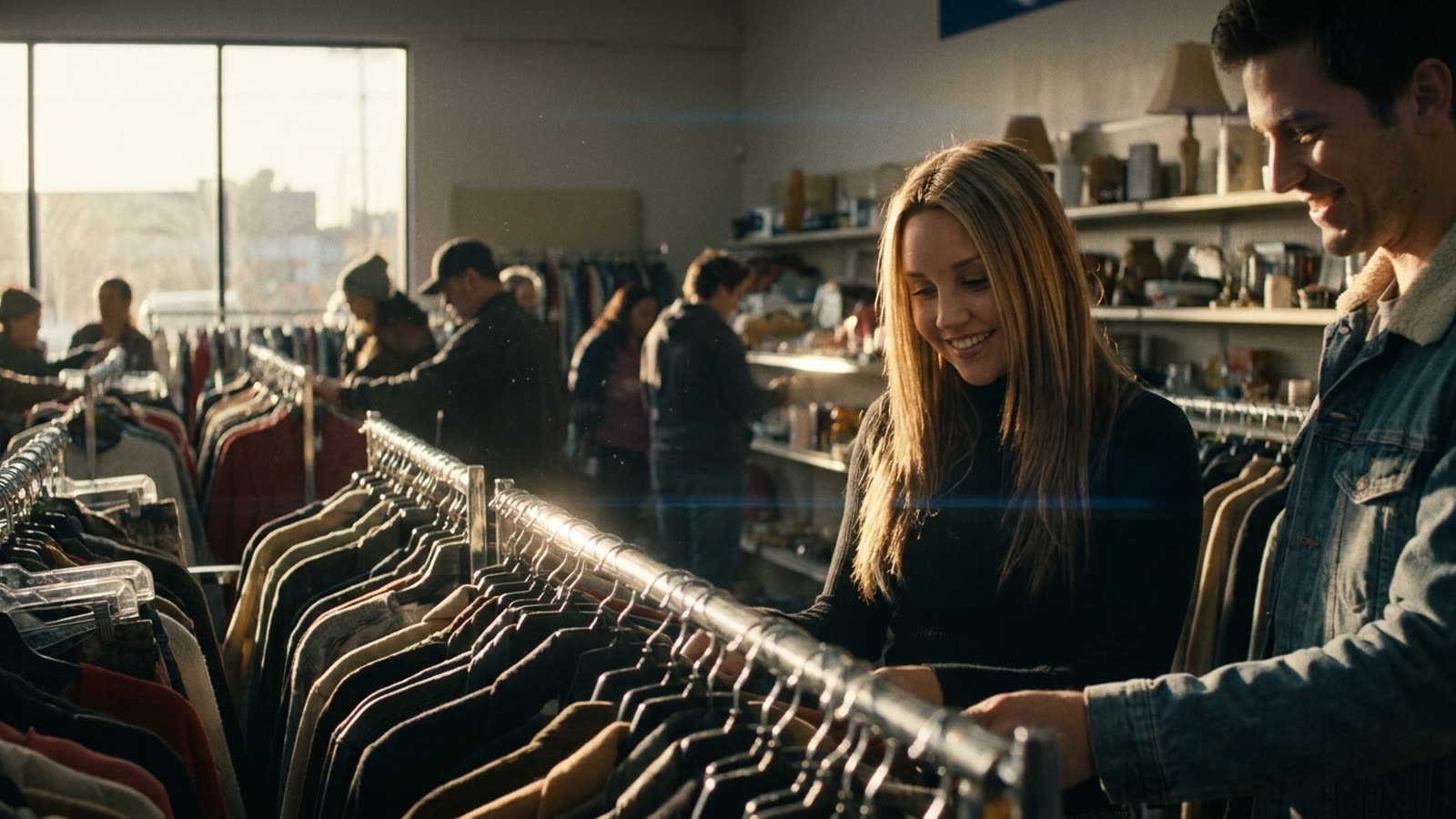 Amanda Bynes is shopping at Goodwill with her boyfriend. It might be the healthiest headline she's made in years.