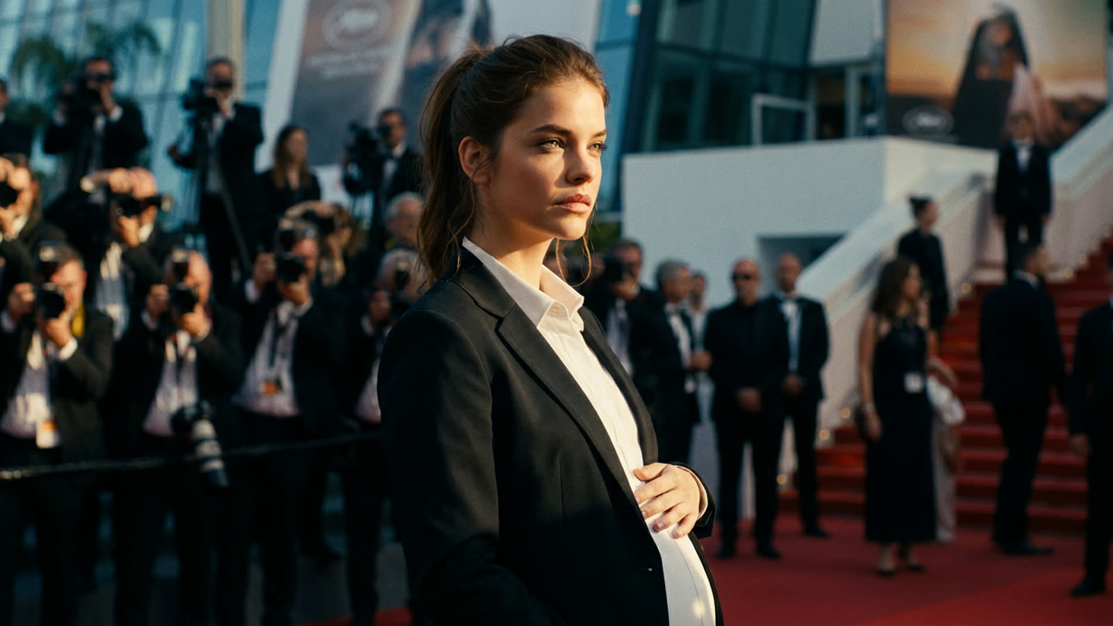 Barbara Palvin announced her pregnancy on the Cannes red carpet. The festival circuit has become fashion's favorite delivery room.