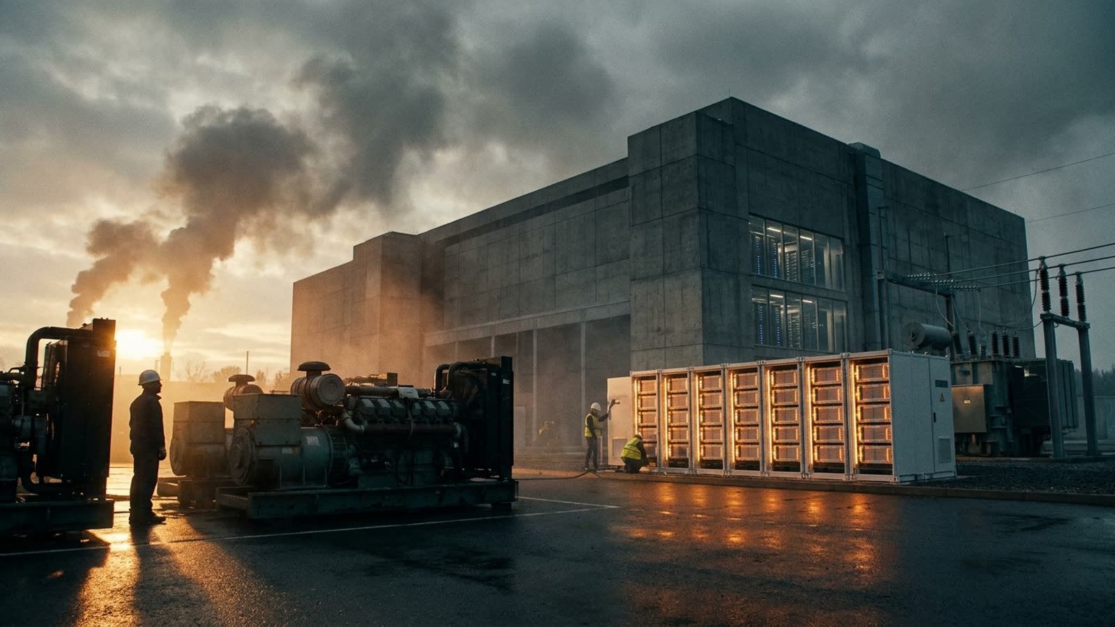 Batteries are now cheaper than gas turbines at data centers. The AI boom's dirtiest secret just got an expiration date.