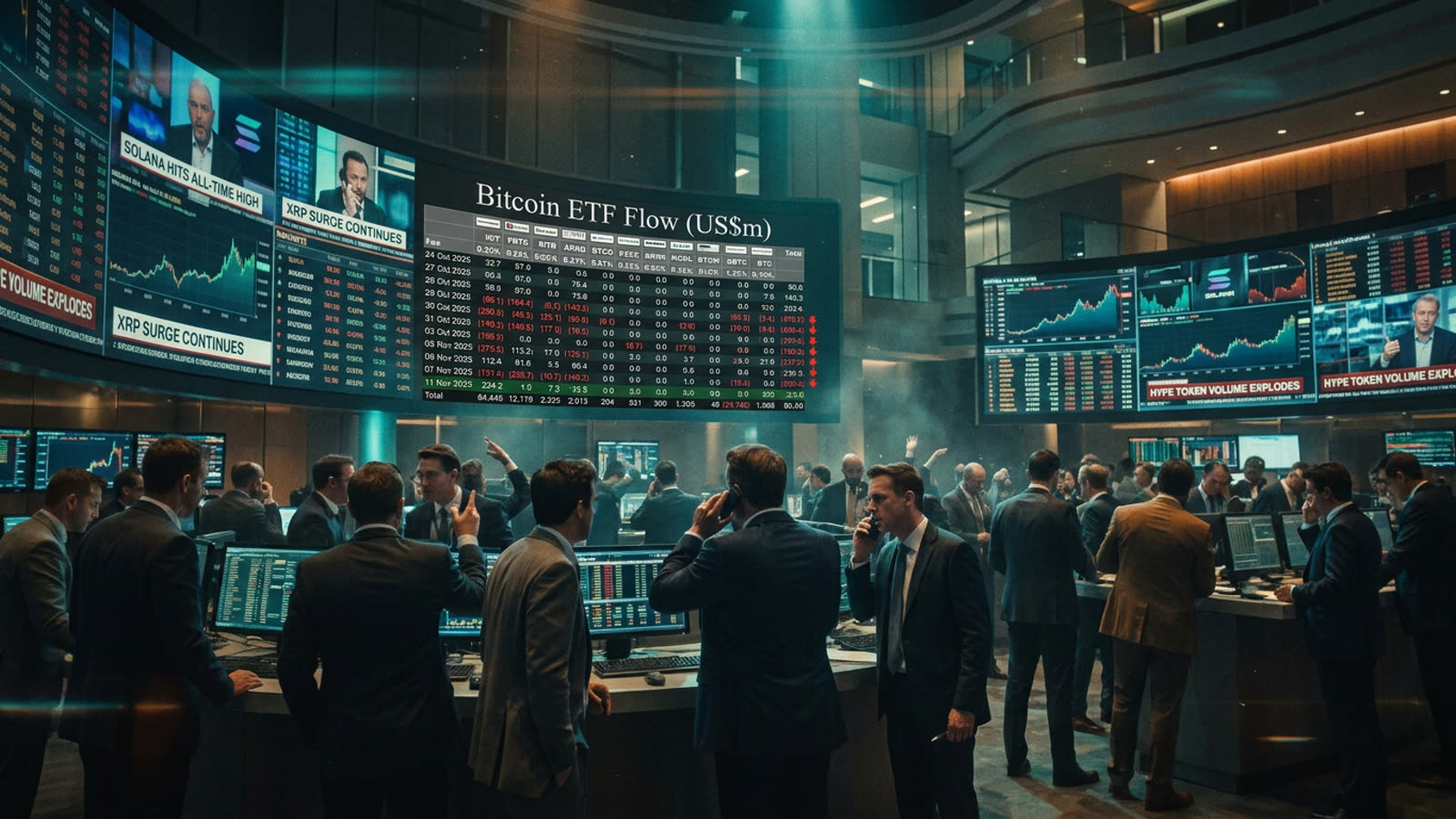 Bitcoin ETFs just lost a billion dollars in a week. The money didn't leave crypto—it moved downmarket.