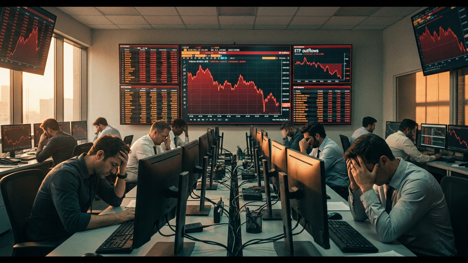 Bitcoin ETFs hemorrhage billions as Treasury yields crush rate-cut dreams. The crypto-macro trade is breaking down.