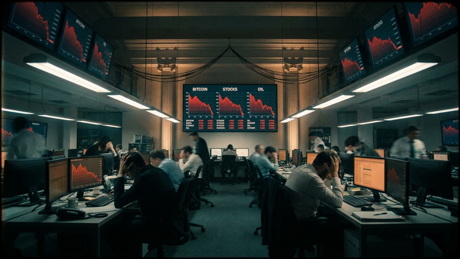 Bitcoin, stocks, and oil are all falling together. The diversification myth is dying in real time.