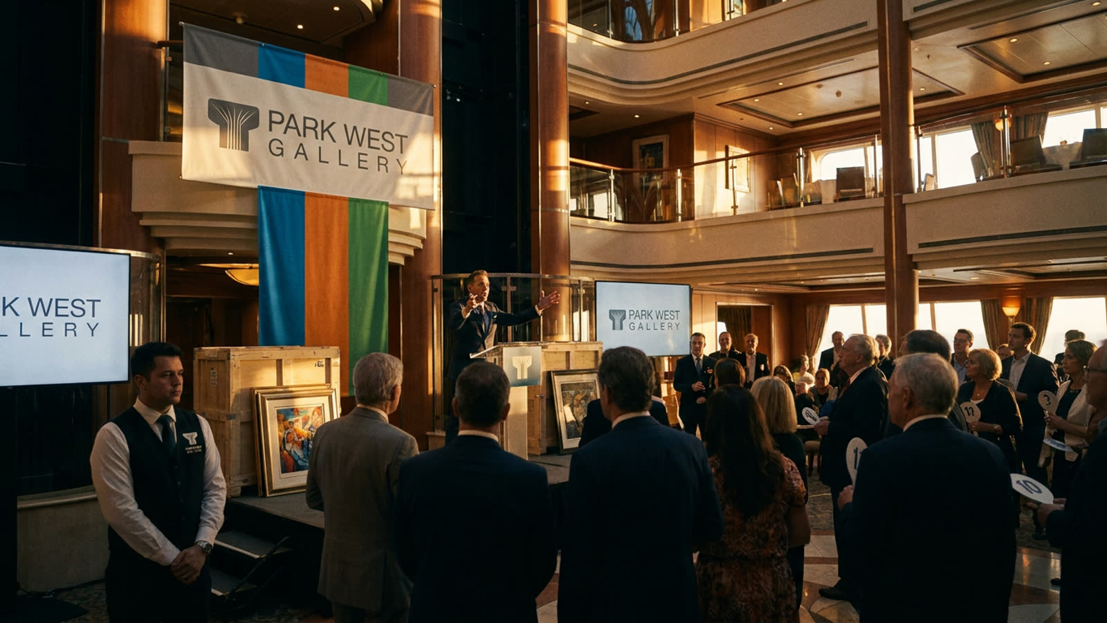 The cruise ship art auction is a masterpiece of persuasion. It has almost nothing to do with art.
