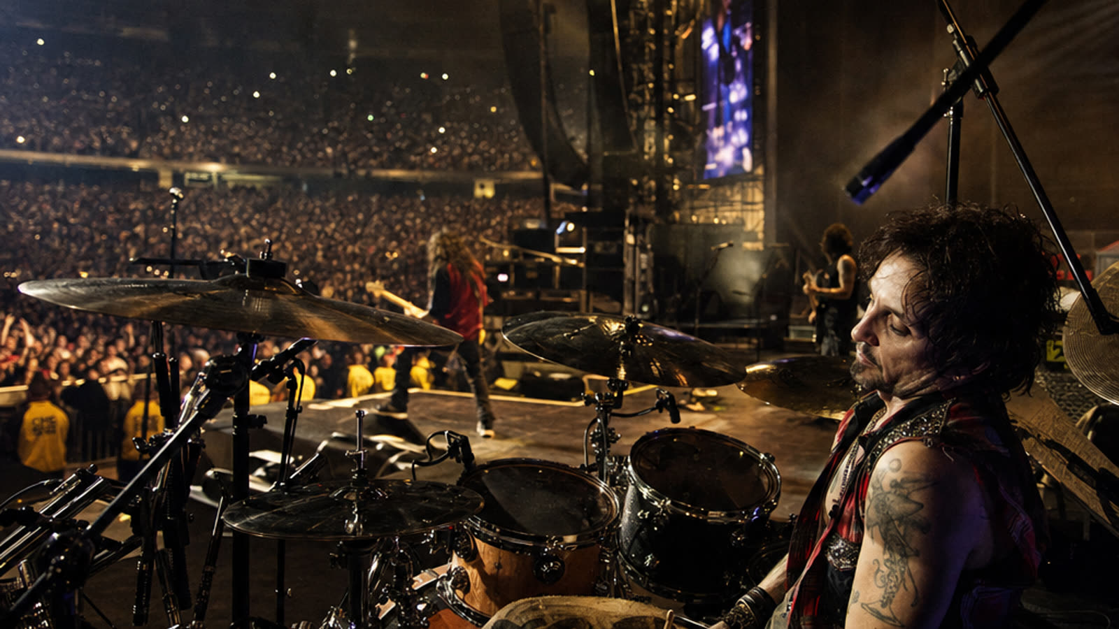 Journey's Drummer Collapses Mid-Show. The Band Plays On, Because That's What Arena Rock Demands.