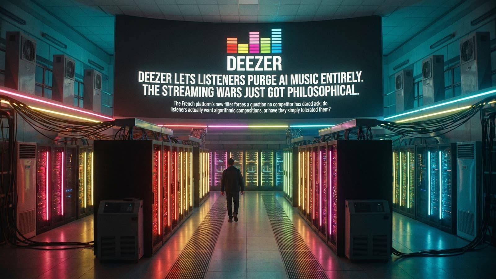 Deezer lets listeners purge AI music entirely. The streaming wars just got philosophical.