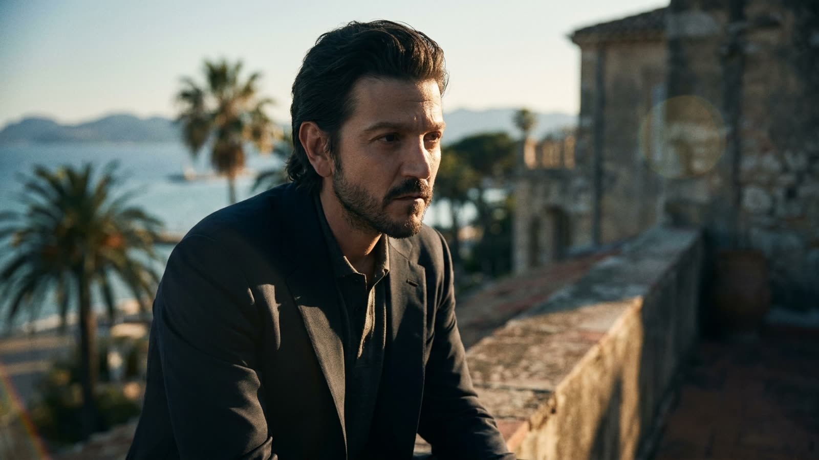 Diego Luna dresses like a director now. The transformation is more interesting than the clothes.