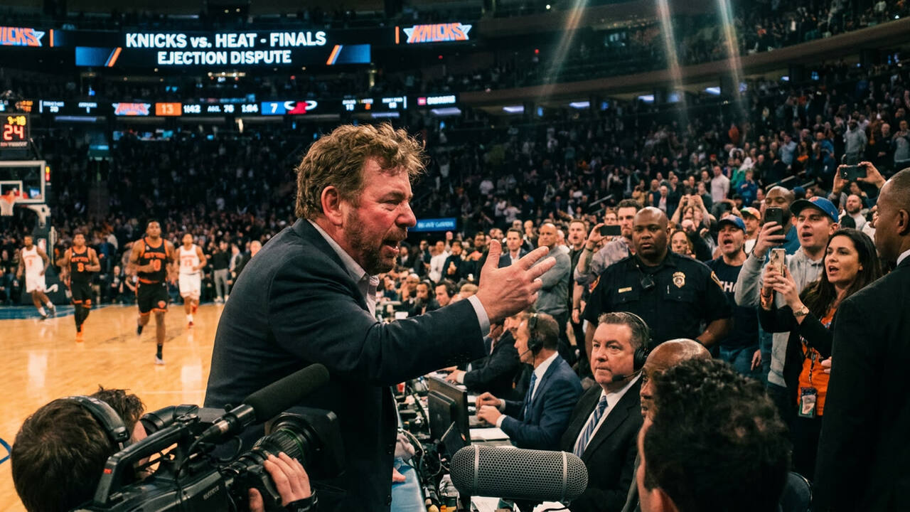 James Dolan calls critics 'party poopers' as NBA Finals courtside drama escalates. The Knicks owner's war with a city councilwoman reveals everything wrong with arena power politics.