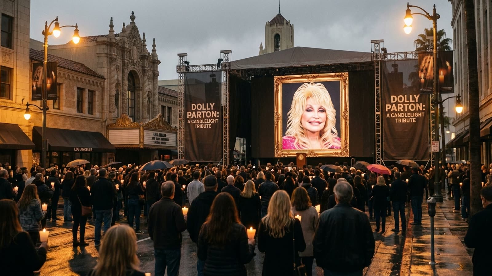 Dolly Parton gets the candlelight treatment. Two months after her death, Los Angeles prepares to mourn in major key.