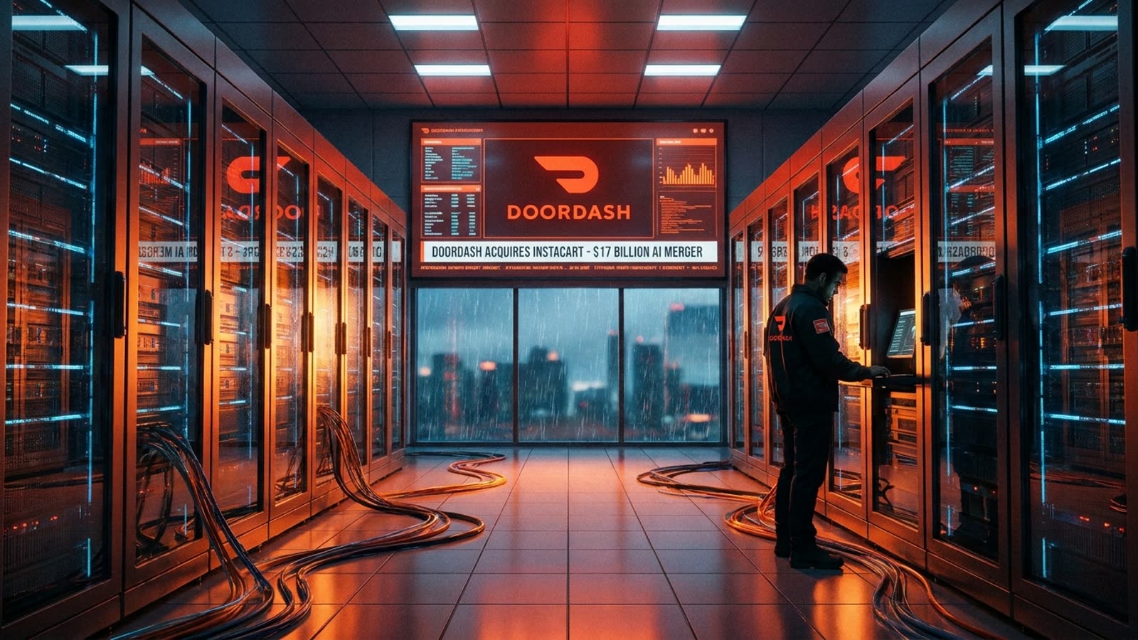 DoorDash swallows Instacart for $17 billion. The AI-powered grocery wars have their first monopolist.