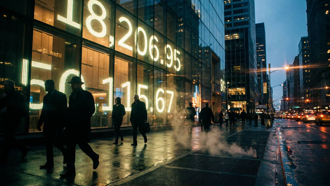 The Dow touched an all-time high as oil keeps falling. Cheap energy is doing the Fed's job for it.