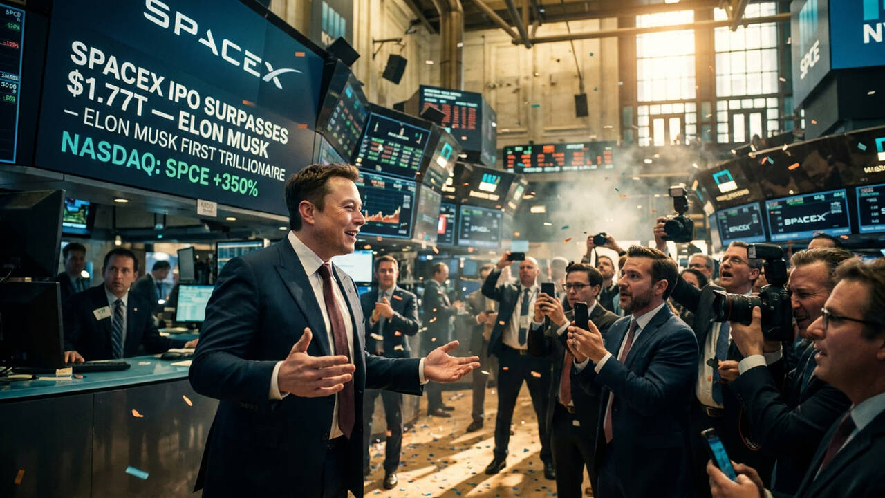 Elon Musk Becomes the World's First Trillionaire as SpaceX Stuns Wall Street. The largest IPO in history rewrote the wealth charts in a single trading session.