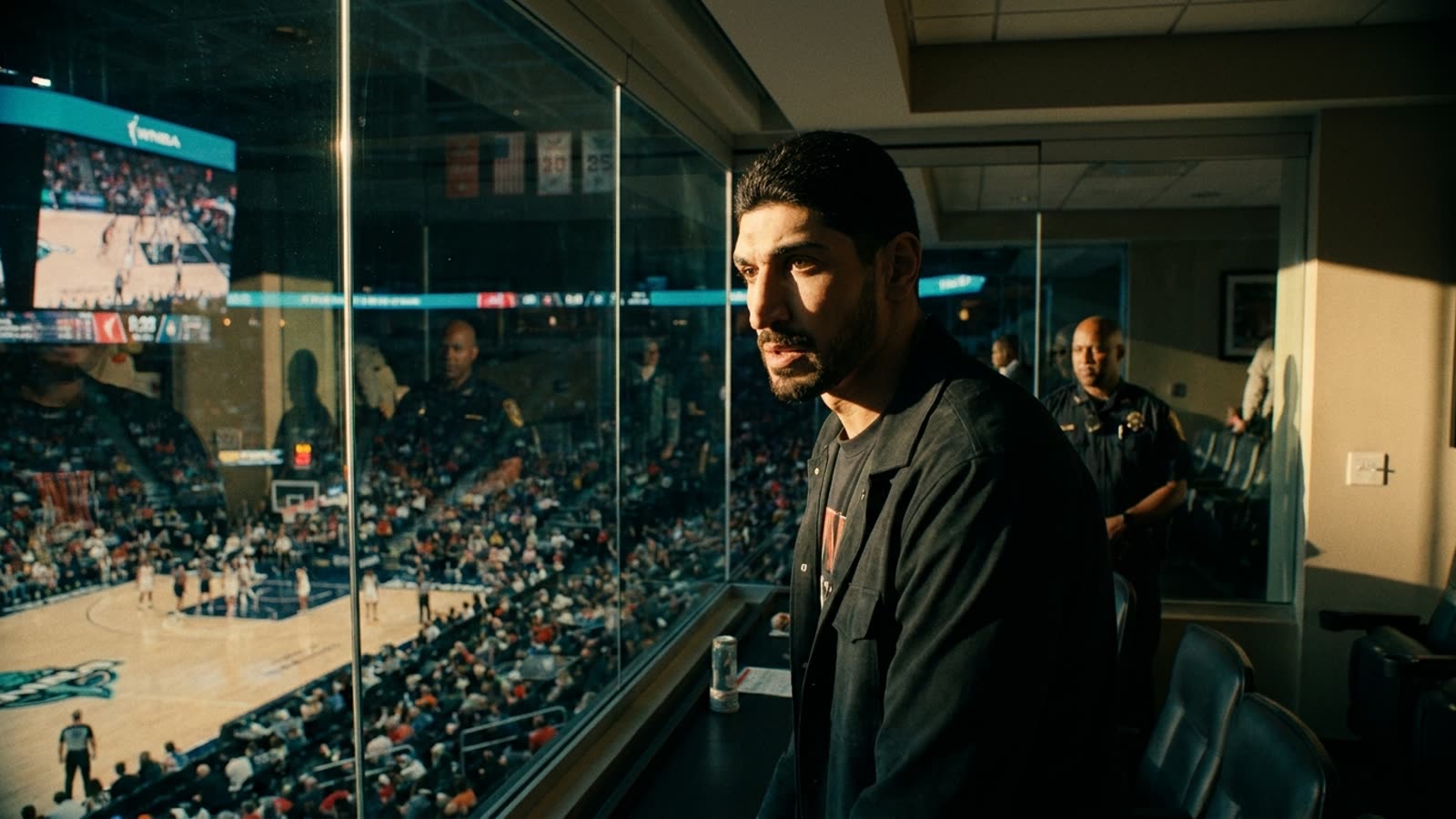 Enes Kanter Freedom needs a private suite to watch basketball in America. The WNBA Finals just became a referendum on something bigger than hoops.