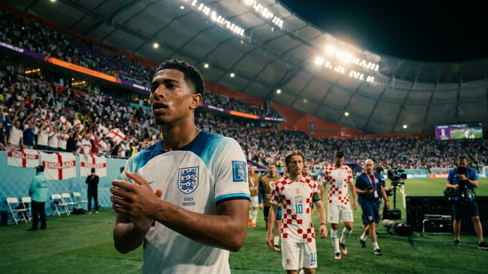 England open the World Cup with a statement. Croatia's golden generation finally looks its age.