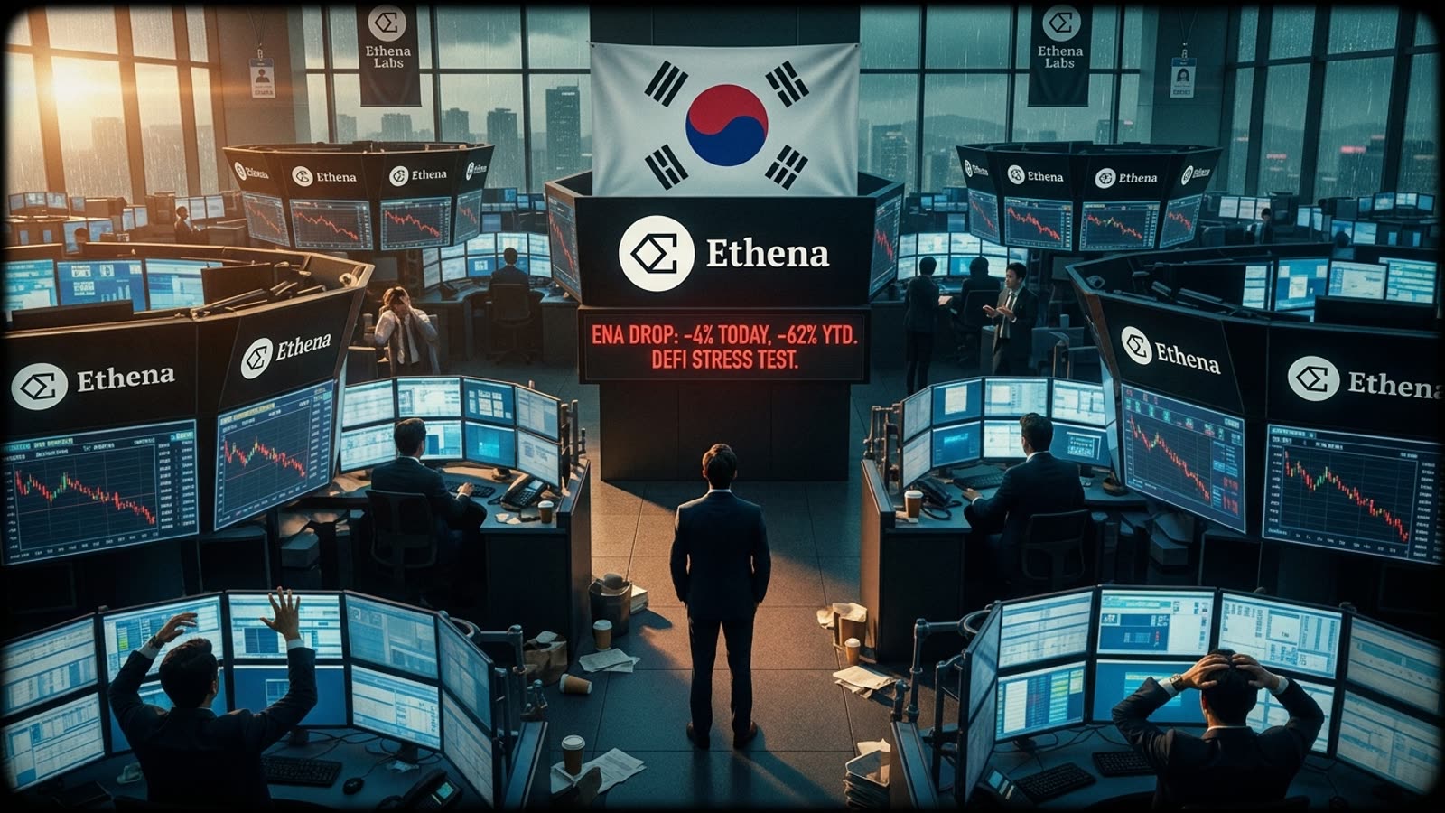 Ethena's synthetic dollar is having a bad week. The DeFi experiment's real stress test has arrived.