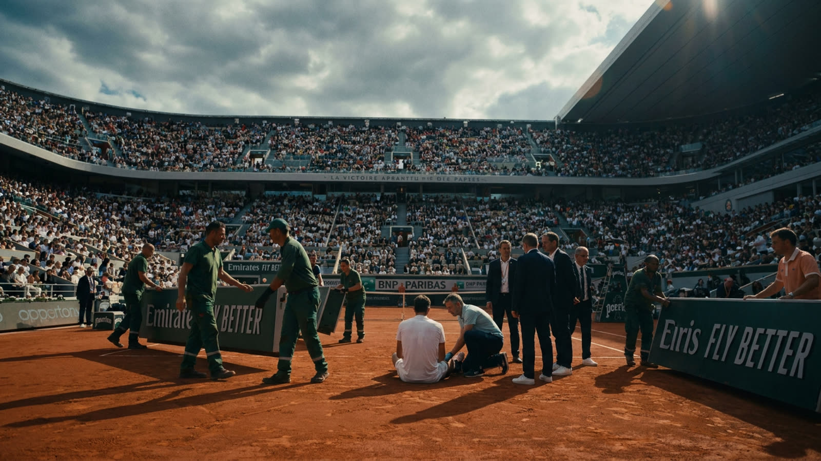 Roland Garros moves courtside ads after player injuries spark outrage. The tennis tour's commercial creep has finally drawn blood.