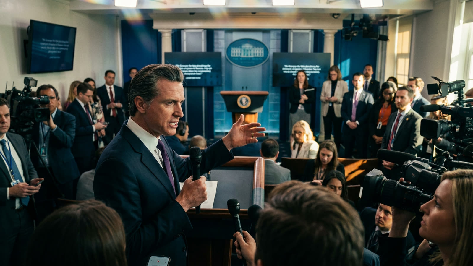 Trump's Justice Department opens investigation into Gavin Newsom and his wife. The 2028 shadow primary just got its first casualty.