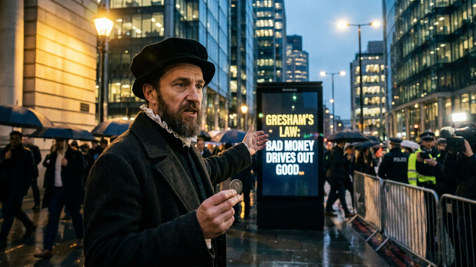 Bad money drives out good. Gresham's Law is the economic principle hiding in your wallet.