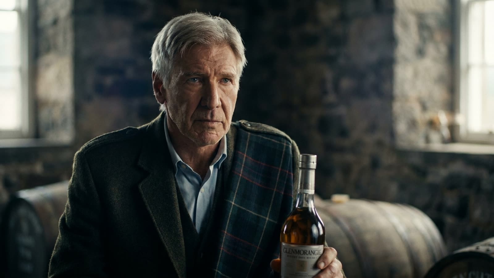Harrison Ford wore a kilt to launch his whisky. The action hero's late-career pivot is more calculated than it looks.
