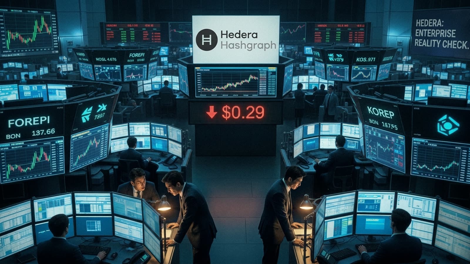 Hedera's enterprise dream is colliding with market reality. The council-backed blockchain can't outrun its own contradictions.