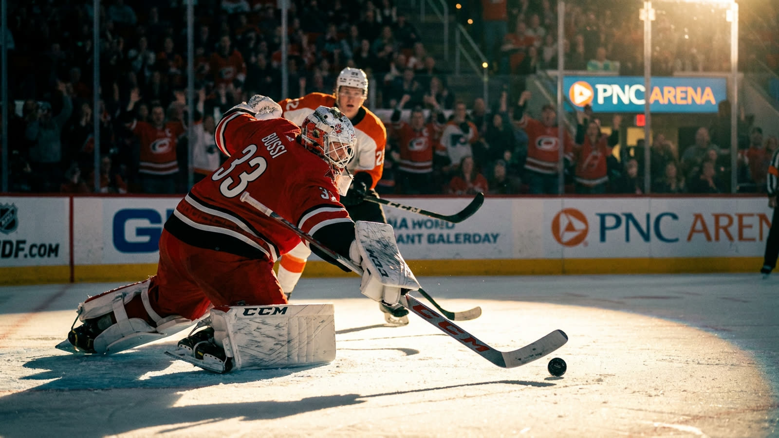 Carolina's goalie gamble paid off. Dustin Bussi proved that desperation can be a legitimate strategy.