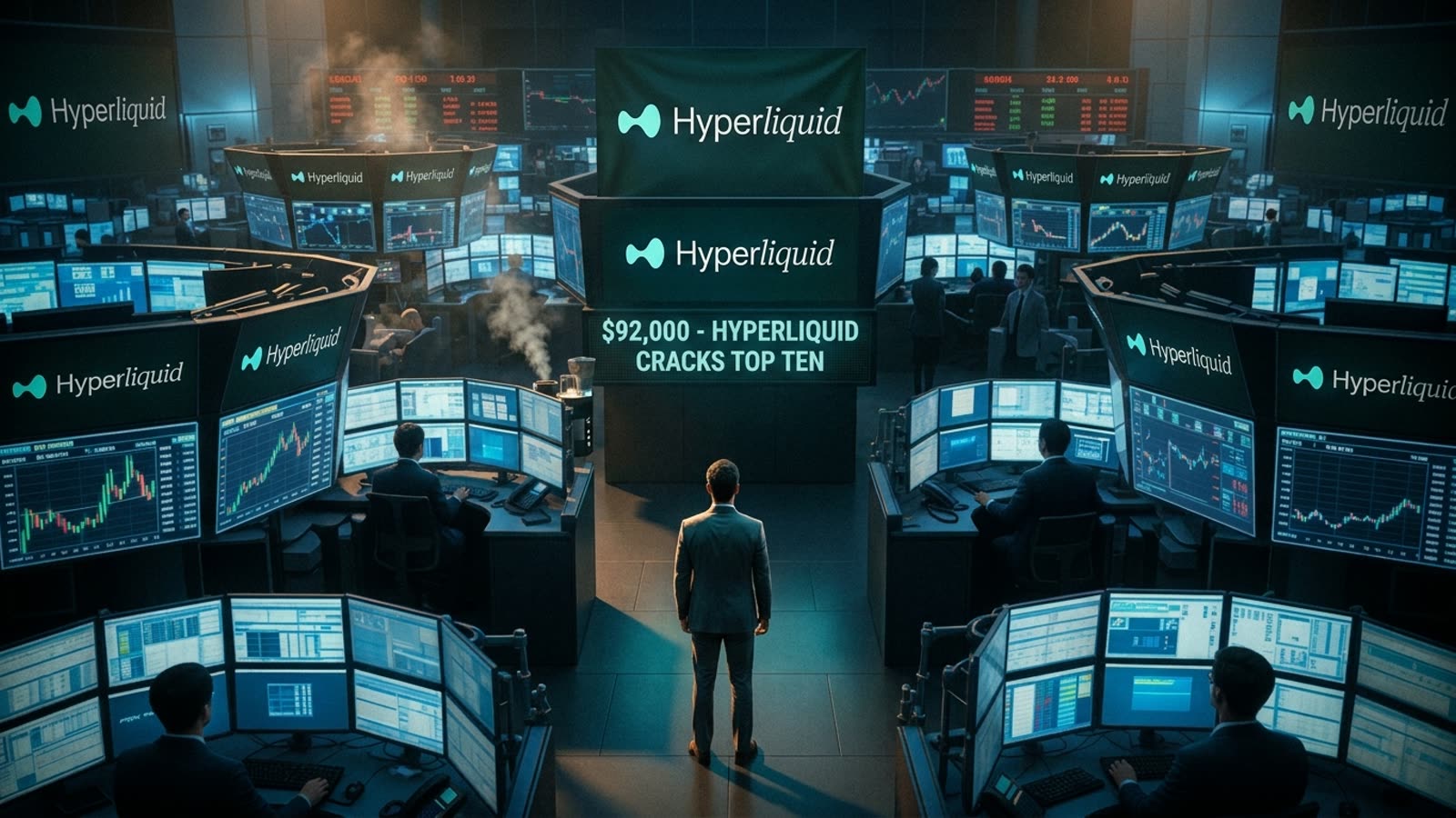 Hyperliquid cracks the top ten. The decentralized exchange that ate centralized lunch.