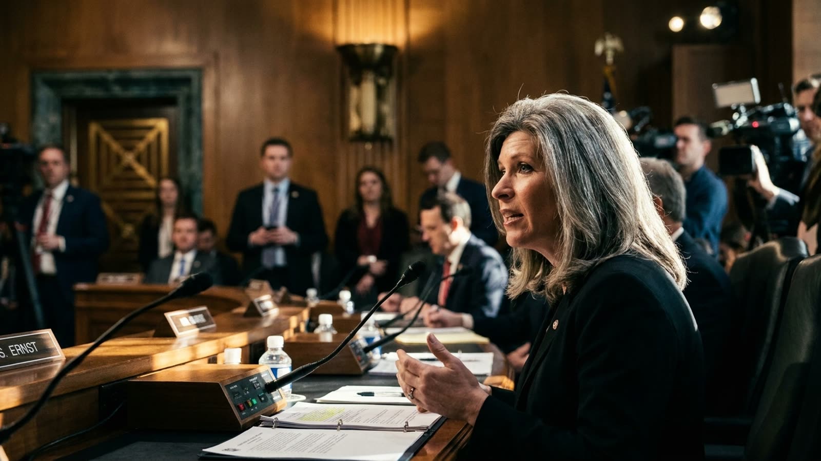 Iowa's Senate candidates spent ninety minutes not talking about Trump. That silence speaks volumes.