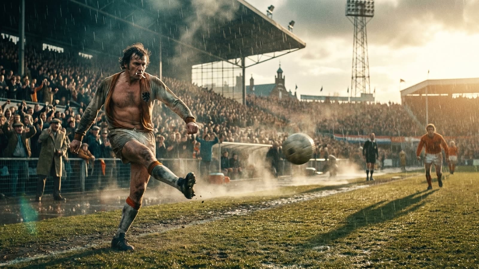 Jan Jongbloed was forty and played without gloves. He invented the modern goalkeeper.