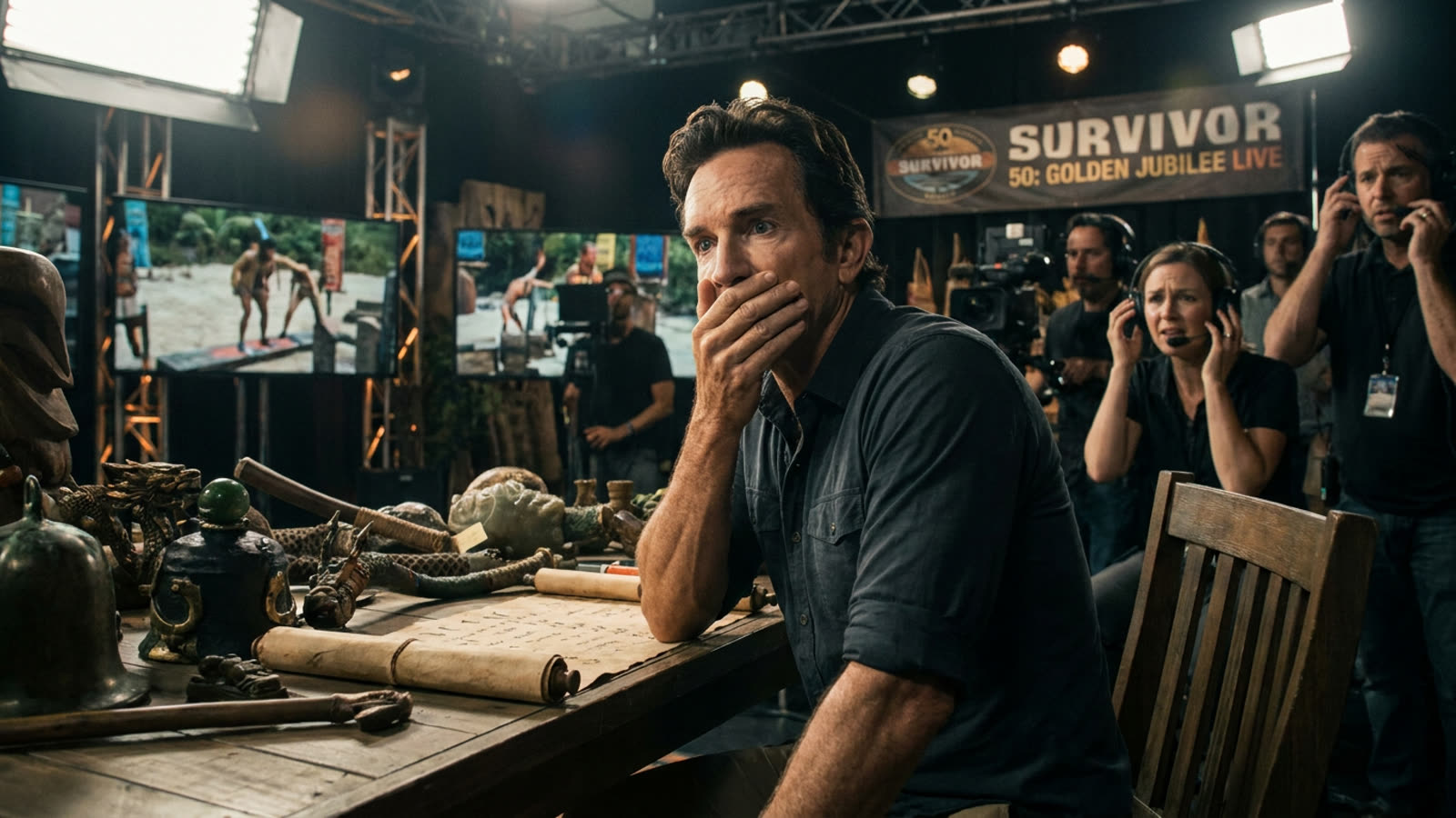 Jeff Probst spoiled his own show on live television. Survivor's golden anniversary turned into its most chaotic moment.