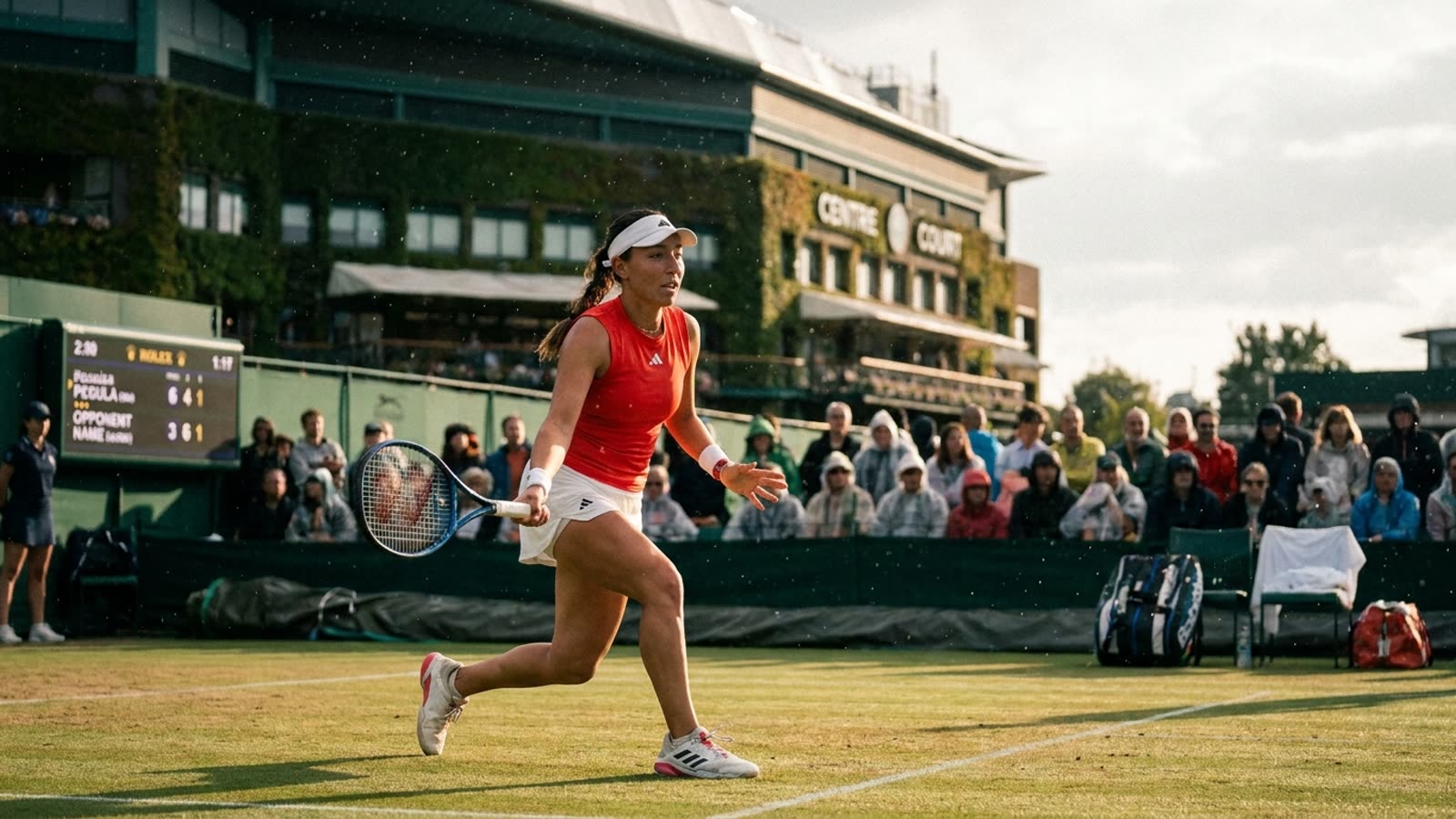 Jessica Pegula quietly advances while Wimbledon's defending champion falls. The American is building a case for her best grass season yet.