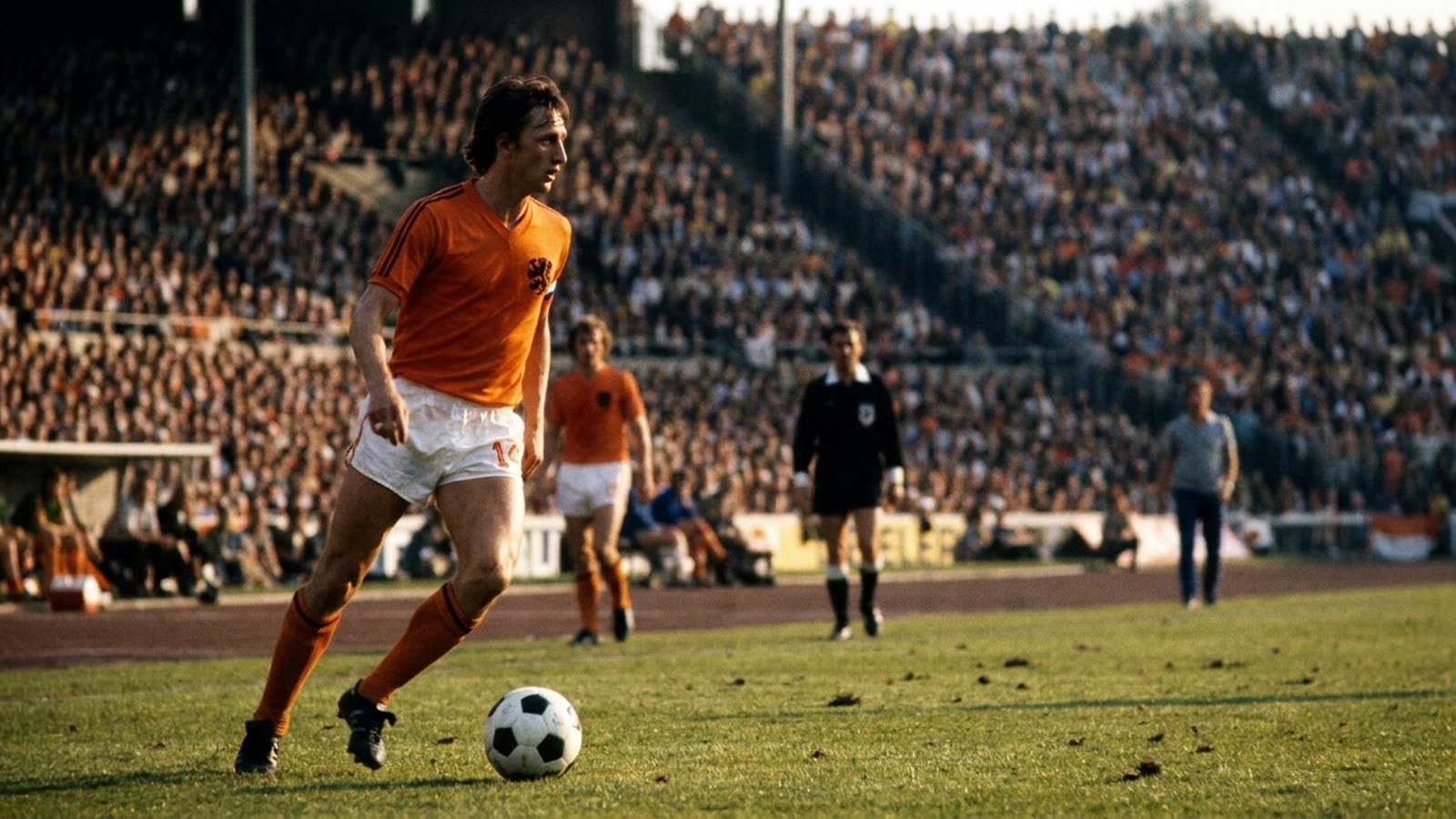 Johan Cruyff invented a way of thinking, not just a way of playing. Modern football still lives inside his imagination.