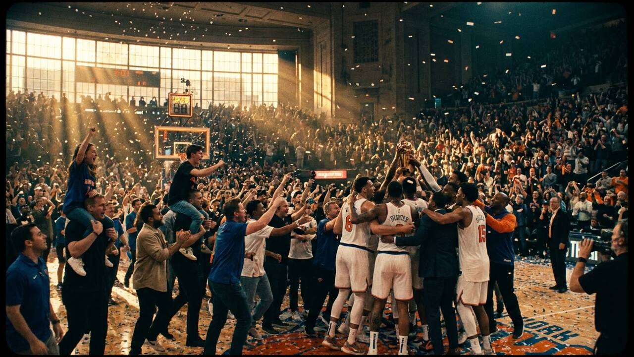 New York's 53-year championship drought is over. The Knicks are NBA champions again.