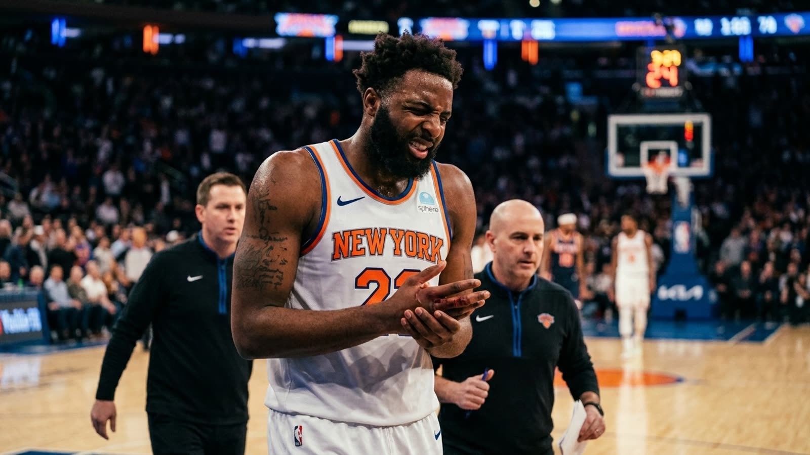 Mitchell Robinson's broken finger deals the Knicks a cruel Finals setback. New York's rim protection just became a liability.