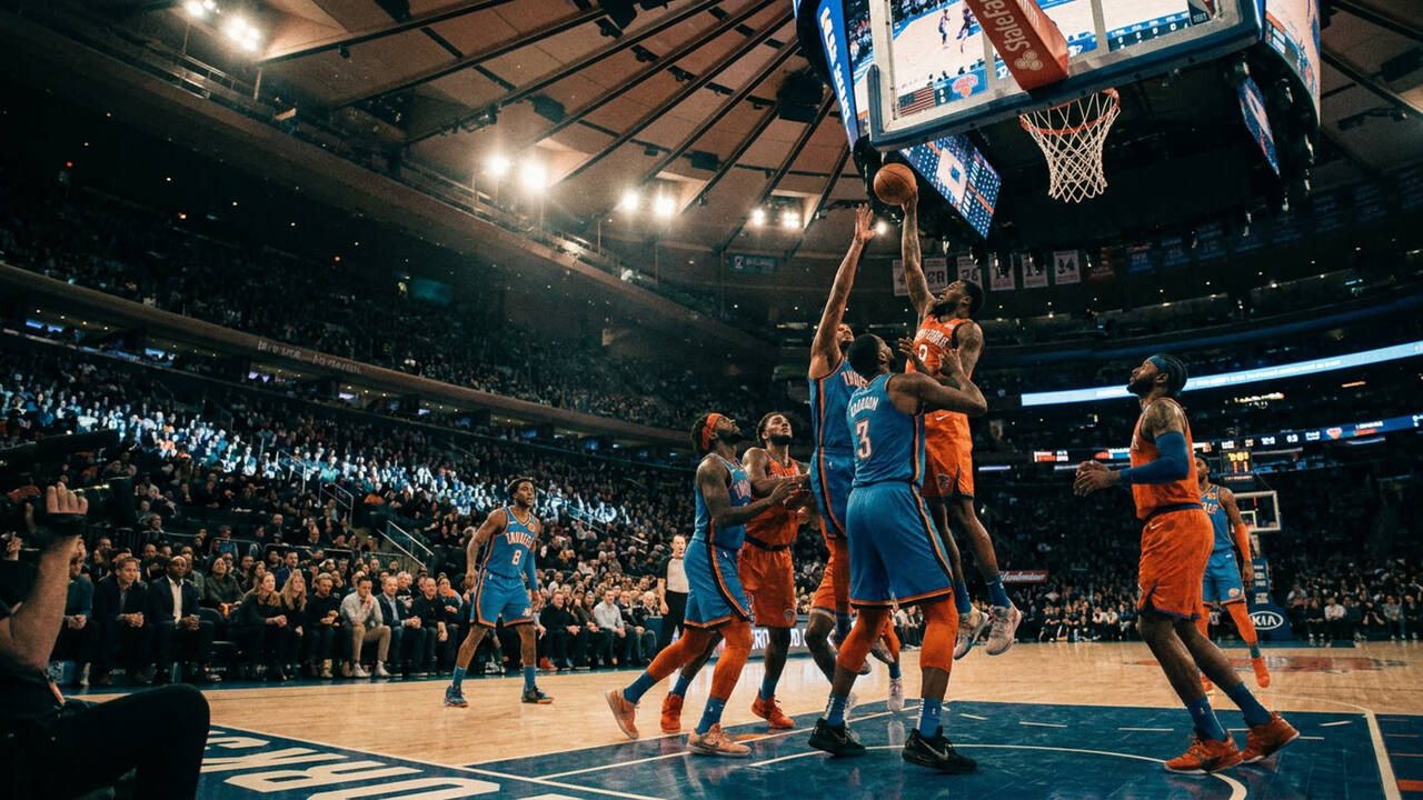 The Knicks have more stars. The Thunder have more depth.