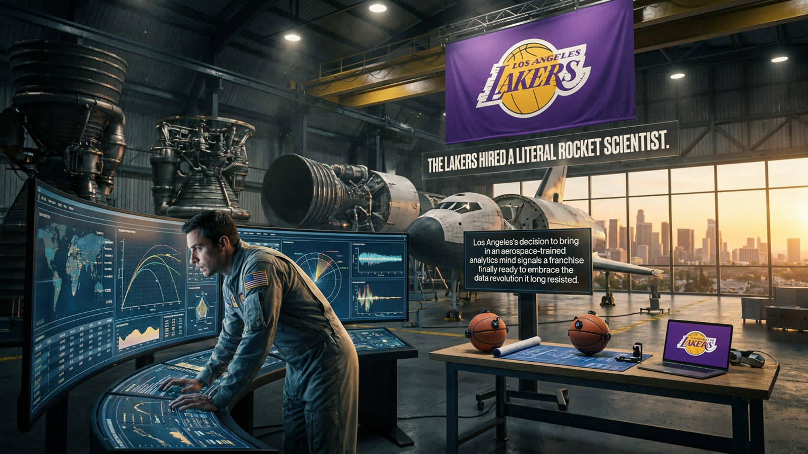 The Lakers hired a literal rocket scientist. It might be the smartest move they've made in years.