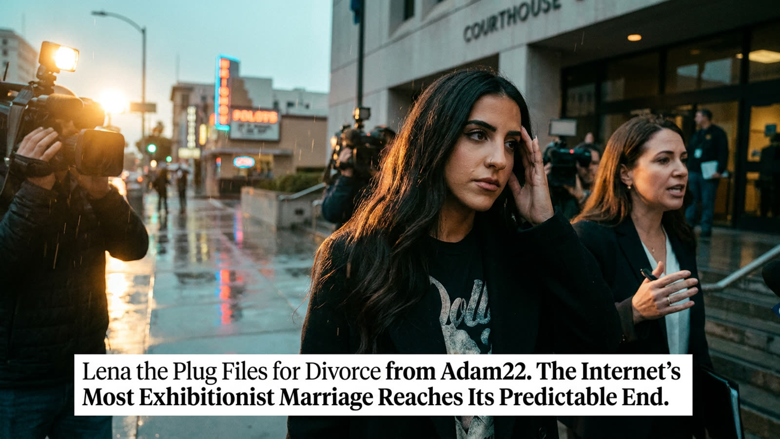 Lena the Plug Files for Divorce from Adam22. The Internet's Most Exhibitionist Marriage Reaches Its Predictable End.
